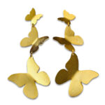 JEW-1399-26 Aretes Mariposas Amarillas x 3