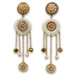 AR-341-1 Aretes Bailarina Beige