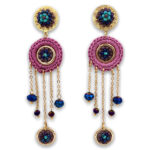 AR-341-T111 Aretes Bailarina Lila